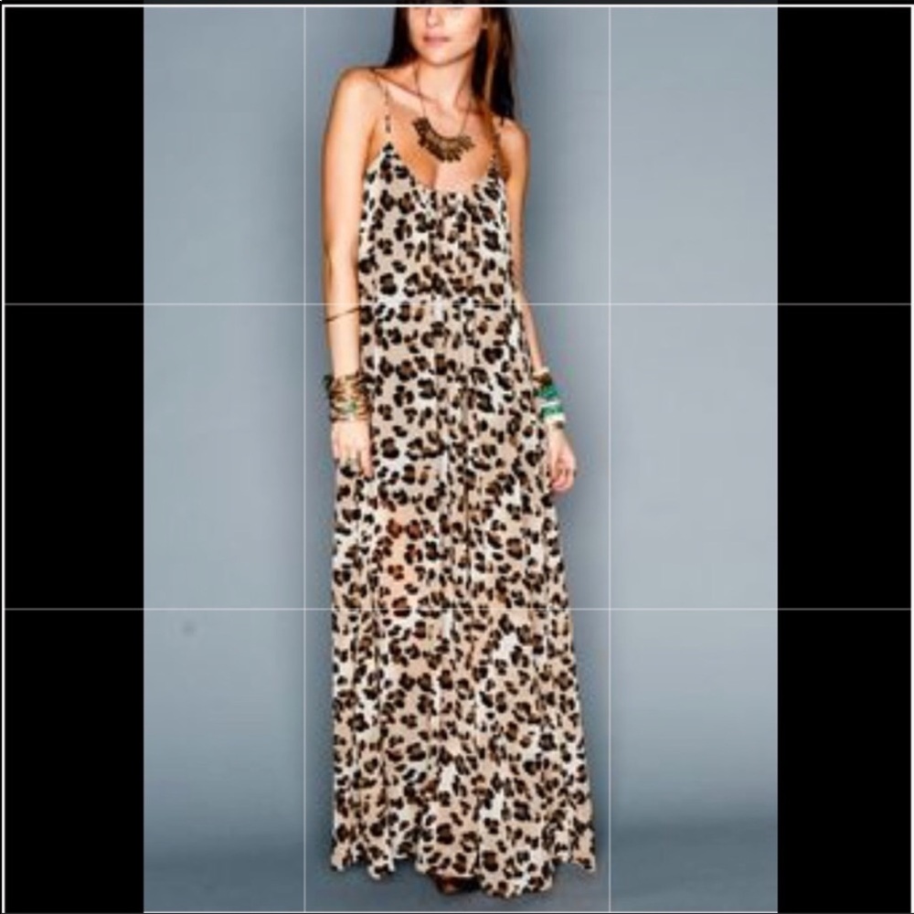 Show me your mumu leopard maxi dress